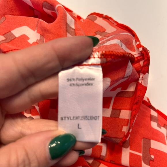 Pomander Place x Tuckernuck Red Chain Colette Long Sleeve Mini Dress Size Large - Picture 5 of 9